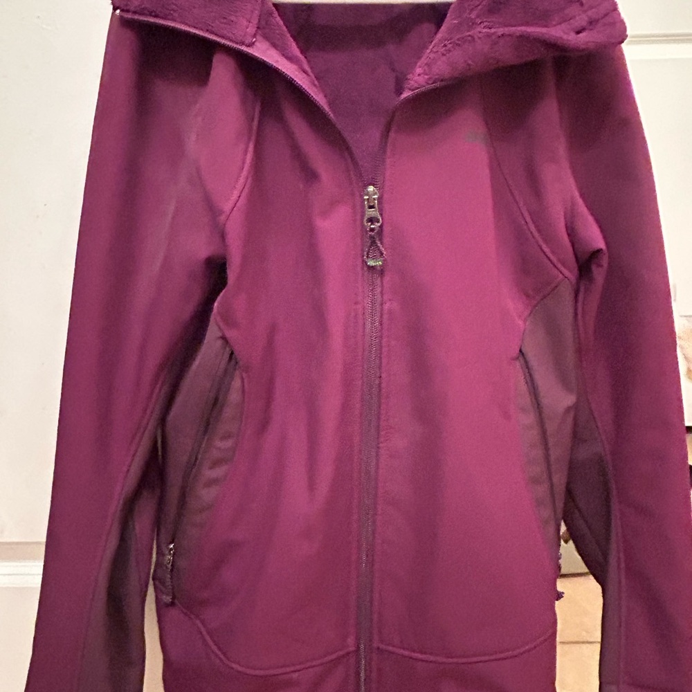 Women's Purple Fleece-Lined Zip Up Jacket